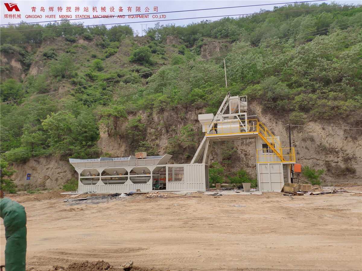 青島輝特機械 HZM75免基礎攪拌站模塊化設計，安裝快捷